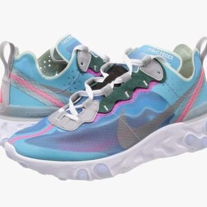 Nike Kids React Element 55 Blue Sneakers